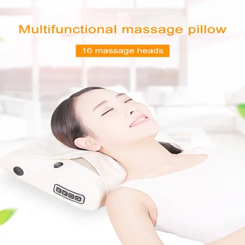 

Neck Massager Cervical Massager Waist Shoulder Back Electric Multifunction Massage Pillow Household Full Body Massage Cushion