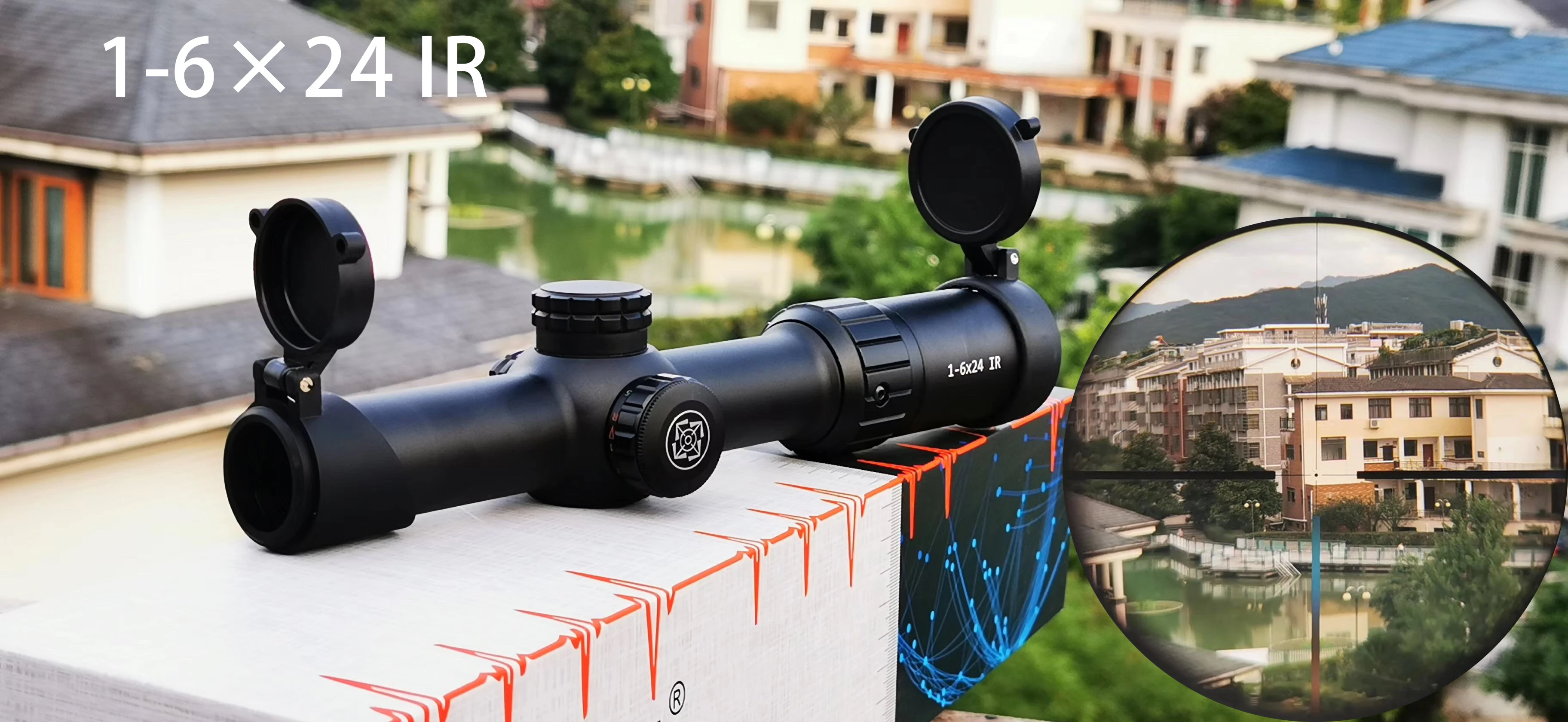 

Marcool 1-6Ч24 IR Riflescope Adjustable Red Dot Hunting Light Tactical Scope Reticle Optical Rifle Scope Fast Focus