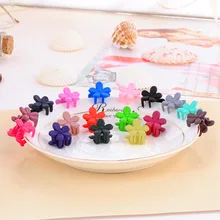 Онлайн знаменитостей Hyuna маленькая заколка для волос Южная Корея Детские аксессуары для волос тусклый Полированный цветок для маленьких девочек