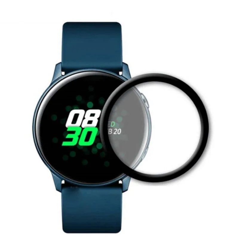 3D изогнутая мягкая прозрачная защитная пленка для samsung Galaxy Watch Active2 40/44 Защитная пленка для экрана(не стекло