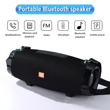 

Outdoor Portable Bluetooth Speaker Wireless waterproof Bass Column High power Music Center Subwoofer Loudspeaker caixa de som