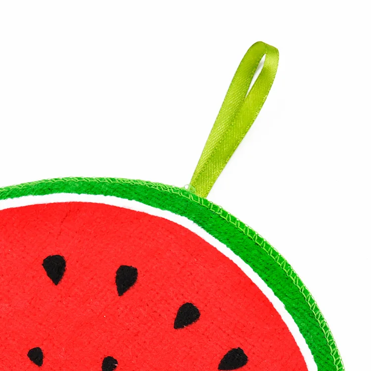 Hangable Cartoon Fruit Pattern Hand Towel Kitchen Water-Absorbing Cleaning cloth Paint Towel Hand Cloth Towel Children Handkerch