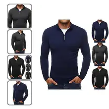

Stylish Men Sweater Long Sleeve Zipper Slim Spring Sweater Autumn Sweater Spring Sweater