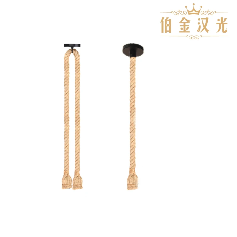 Hemp rope pendant lights Vintage Retro Industrial Hanging Lamp For Loft Living Room Restaurant Edison hanglamp pendant lights vintage pendant lights rope pendant lamp