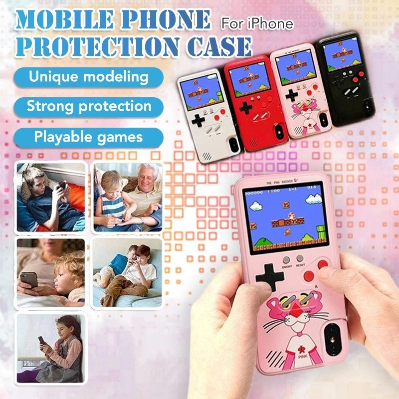 漫画かわいいゲームボーイ充電式電話ケースiphone 12ミニ11プロマックスxs Se 10 Xr 7 8 6 6sプラスレトロゲーム少年カバー Aliexpress Cellphones Telecommunications