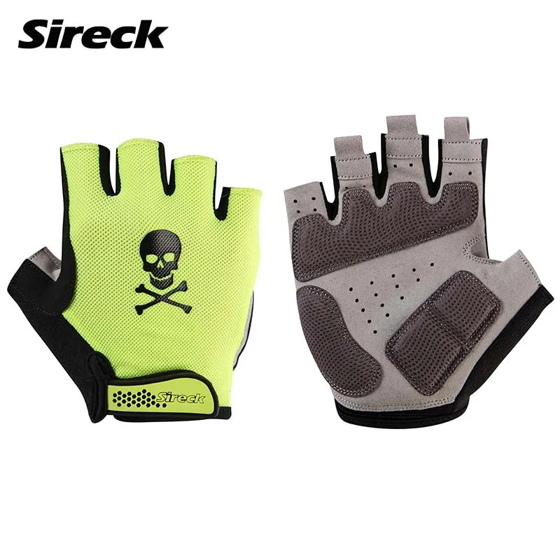 S044 Green Sireck Мягкий Велоспорт Перчатки Полный Палец MTB Перчатки Горная Дорога Велосипед Перчатки Велосипедные luva Guantes Ciclismo Gants Velo S-XL - Цвет: S044 Green
