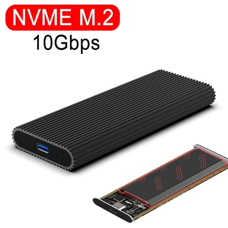 hdd casing 3.0 Blueendless NVME M.2 SSD external case usb Type-c port USB 3.1 SSD enclosure 10Gbps M.2 NVME/NGFF SATA Hard Drive Case HDD case hdd case