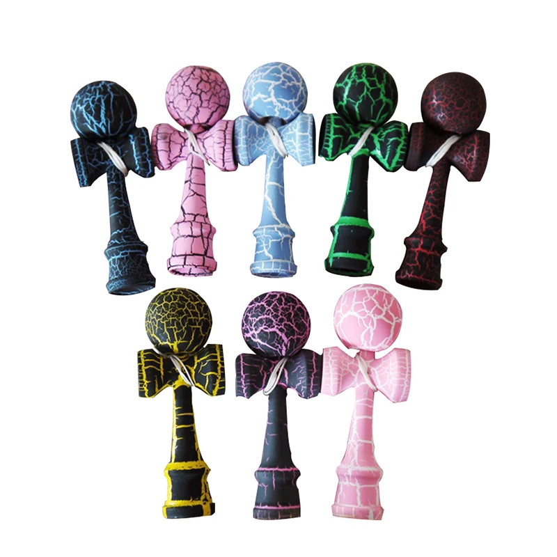 Полная трещина, профессиональные деревянные игрушки Kendama, 12 см, мини-кендама, умелая игра с мячом для жонглирования, для детей, отдыха, спорта на открытом воздухе