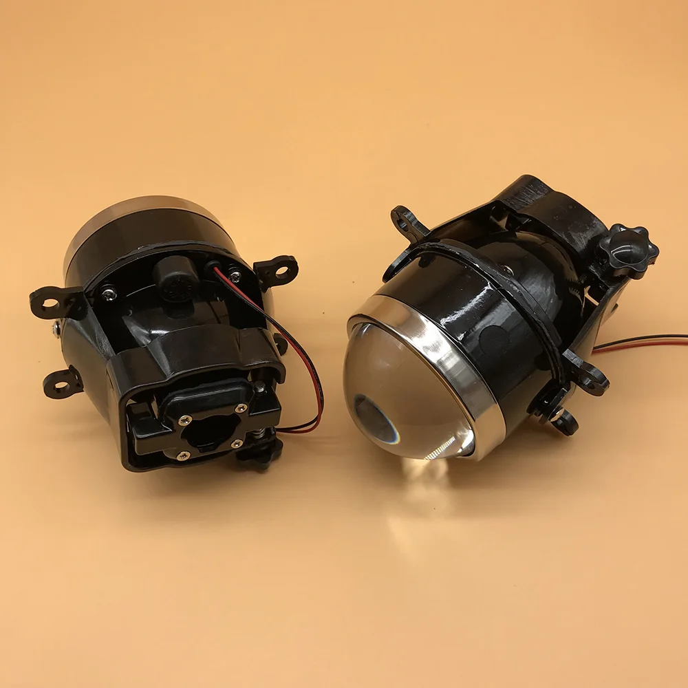 Günstige 2PCS Für Mitsubishi Outlander Sport   RVR 2007 2018 ASX 2014 Super objektiv Nebel Licht Lampe 8321A46 35W 55W LED