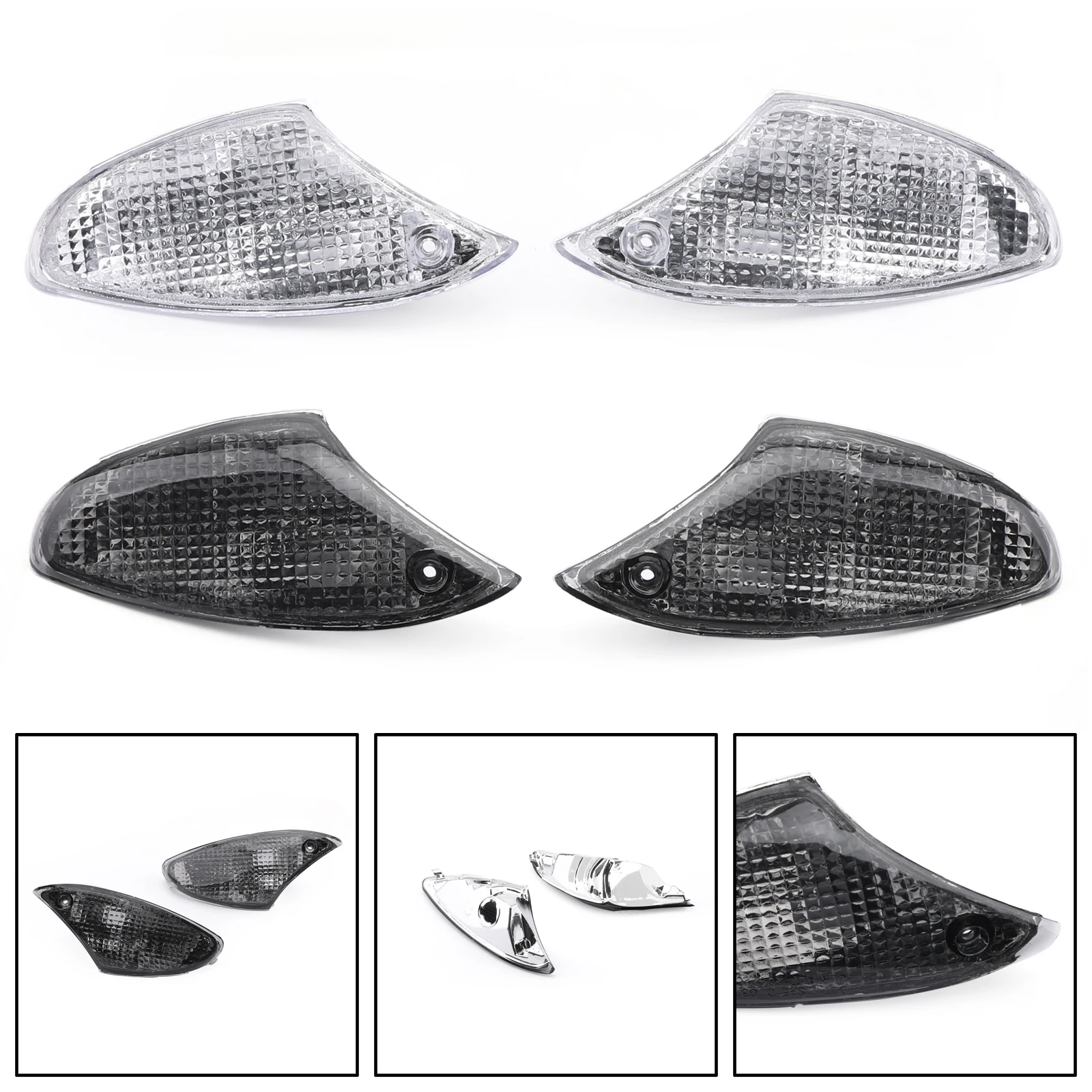Areyourshop for BMW K1200S K1300S Front Turn Signals lens Motorcycle Lighting Accessories