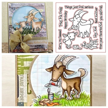 

Totes Ma Goats Clear Stamps For DIY Card Making Goats+Phrases Kids Transparent Silicone Stamp new 2019