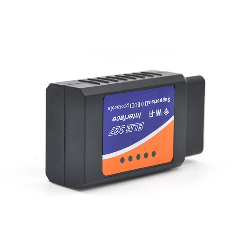ELM327 wifi беспроводной OBD2 OBDII автомобильный диагностический адаптер сканера считыватель сканирующих инструментов B99 - Цвет: black