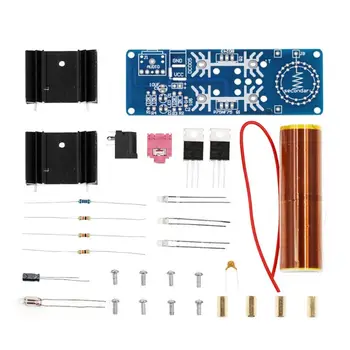 

DIY Mini Music Tesla Coil Kit DC 15-24V 15W Plasma Speaker Wireless Transmission
