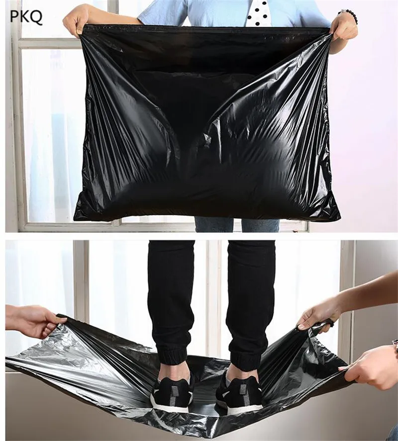100 шт. большая черная самоклеющаяся Курьерская сумка больших размеров, пластиковый поли конверт для отправки почтовых отправлений
