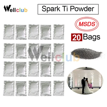 

20 Bags Ti Powder 200g / bags for Cold Sparkular Machine Fountain Firework Machine with MSDS Powder Certificates
