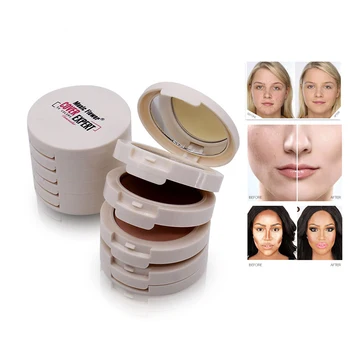 

Brand 5 In 1 Highlighter Concealer Contouring Makeup Palette Foundation Base Face Corrector Bronzer Contour Compact Face Powder
