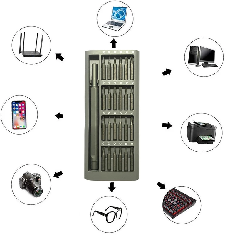 24 В 1 прецизионный Набор отверток многофункциональный инструмент сплав магнитные ремонтные Отвертки Набор для Xiaomi MiJia