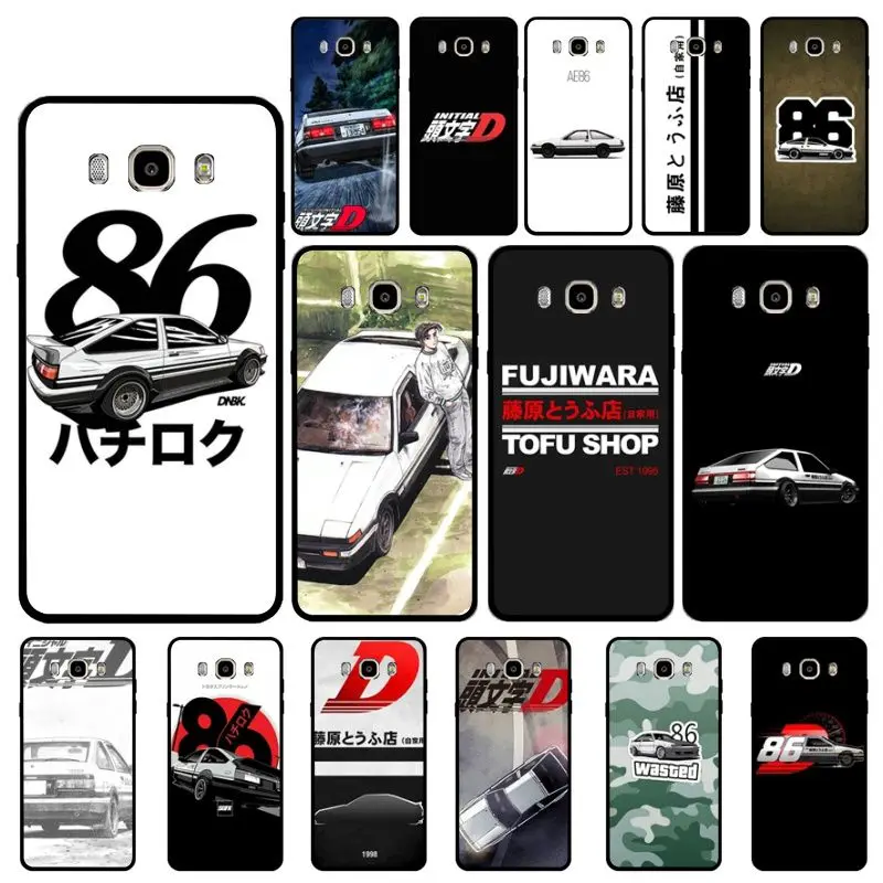 

Ruicaica INITIAL D AE86 Colorful Smart Cover Phone Case For GALAXY s6 edge edge plus s7 edge s8 plus s9 plus