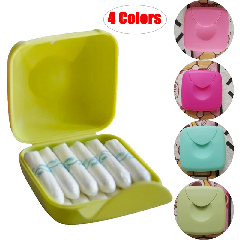 Portable Travel Outdoor Tampons Storage Box Holder Tool Travel Bag