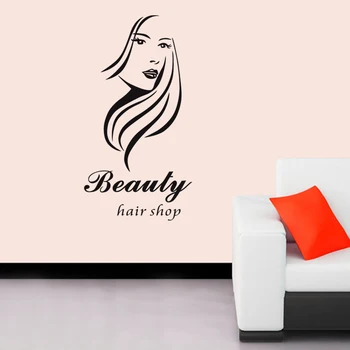 

Hair Salon Wall Decal Beauty Salon Scissor Sticker Barber Shop Vinyl Wall Decals Decor Mural Hairdresser Glass Window Sticker