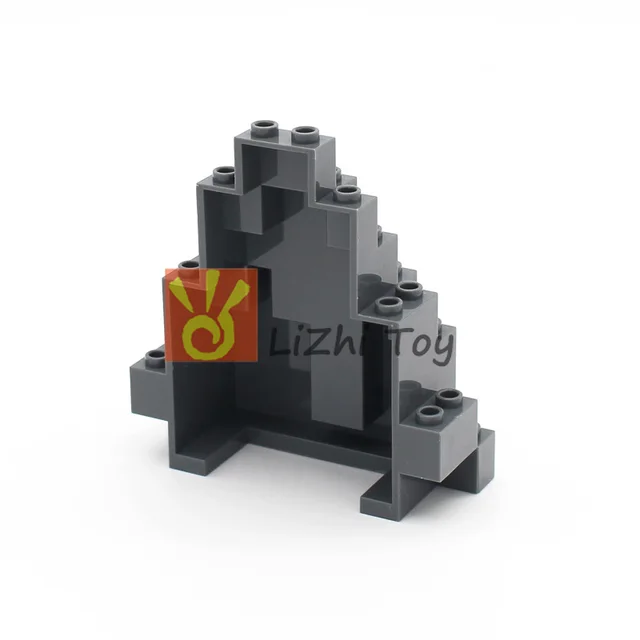 2pcs-10pcs MOC Bricks 6083 Rock Panel 3x8x7 Triangular DIY Building Blocks Military Compatible with Castle Garden Mountain Toys 5