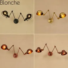 Современные промышленные настенные светильники скандинавские винтажные настенные бра для спальни коридор подсветка в ванную Лофт Декор Светильник E27