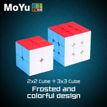 

Moyu 2 Piece Set 2x2x2 Cube + 3x3x3 Cube Set 2x2 + 3x3 Magic Cube Speed Cubes Set Educational Toys For Children Kids