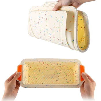 

Silicone Bread Pan Mold Toast Bread Mold Cake Tray Long Square Cake Mould Bakeware Homemade Non-stick Baking Tools