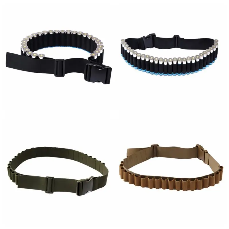 

Outdoor Military Cartridge Belt Hunting Tactical 25 Shell Bandolier Belt 12 Gauge Ammo Holder multi-color Hs0