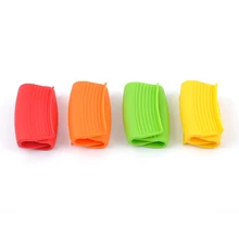 Силиконовые перчатки с антипригарным термостойким зажимом для горшков, зажимом для горячей плиты, изоляцией для приготовления пищи, прихватки для духовки, противоскользящие приспособления для выпечки, держатель для горшков