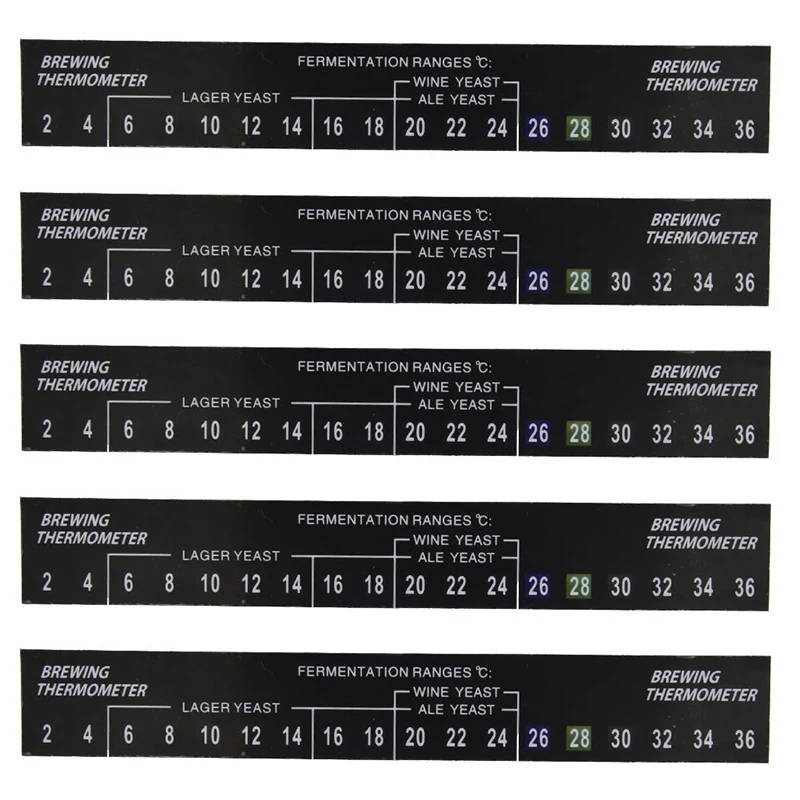 

5pcs Digital Temperature Sticker Home Brew Beer Wine LCD Thermometer 2-36C home brewing beer spirits temperature reading