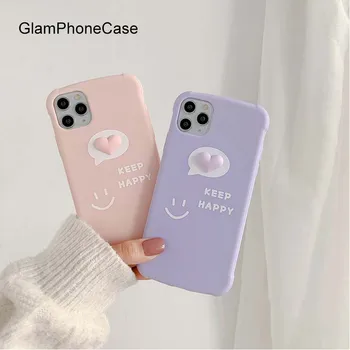 

GlamPhoneCase Smiley Love Phone Case For iPhone11Pro/Max X XS Max XR Soft Silicone Cover For iPhone11 7 8 6 6s Plus Case