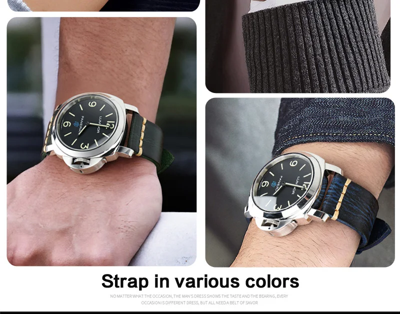 Maikes Watch Accessories Genuine Leather Watchband 20mm 22mm For Samsung Gear s3 Replacement 18mm PUNK Watch Strap Bracelets