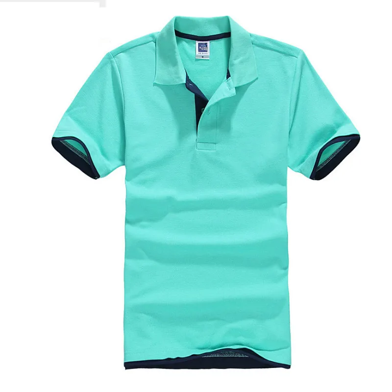 High Quality Tops&Tees Men's Polo shirts Business men brands Polo Shirts Turn-down collar mens polo shirt - Цвет: lv-hei