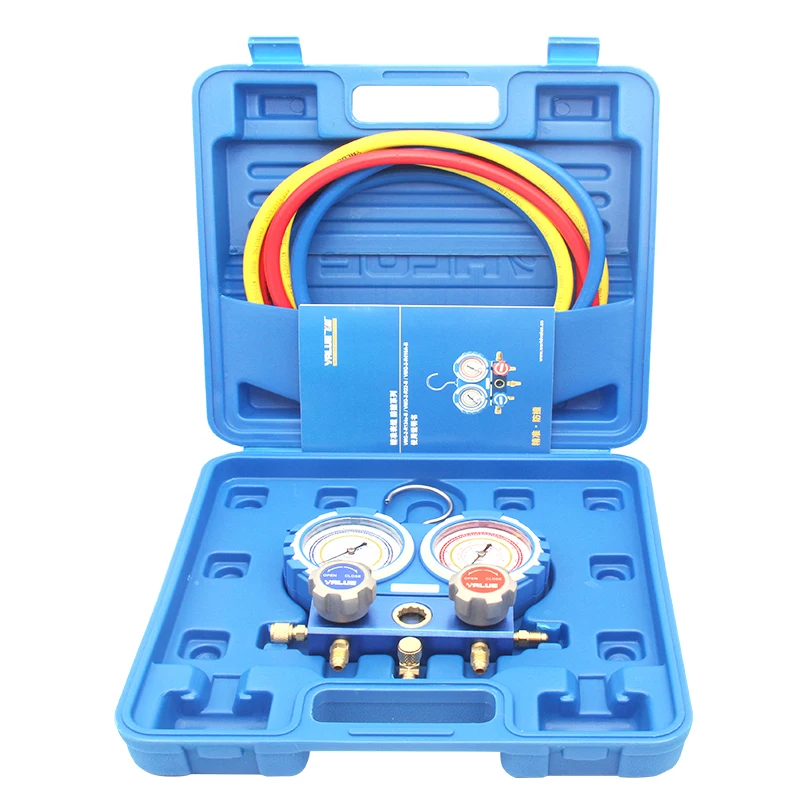 

R22 Manifold Gauge Set With Sight Glass VMG-2-R22-B With Blow Case Packing