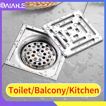 

Stainless Steel Floor Drain Washing Machine Floor Drain Tile Insert Bathroom Shower Drain Cover Anti-odor Floor Waste Grates