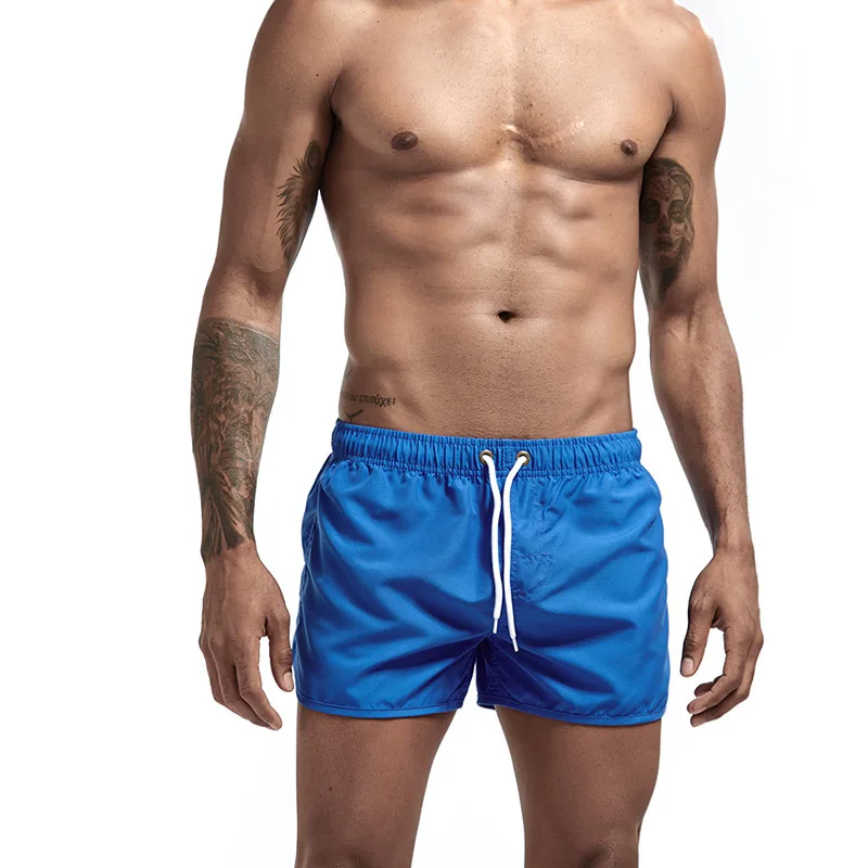 Мужские плавки для купания мужские плавки для плавания Maillot De Bain Homme купальный костюм Бермуды для серфинга пляжная одежда мужские спортивные шорты - Цвет: Blue