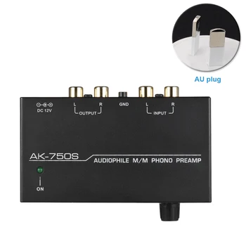 

Turntable Preamplifier Electronic With Level Controls Volume Adjustable Home Input Output Low Noise Audio Phono Preamp Stereo