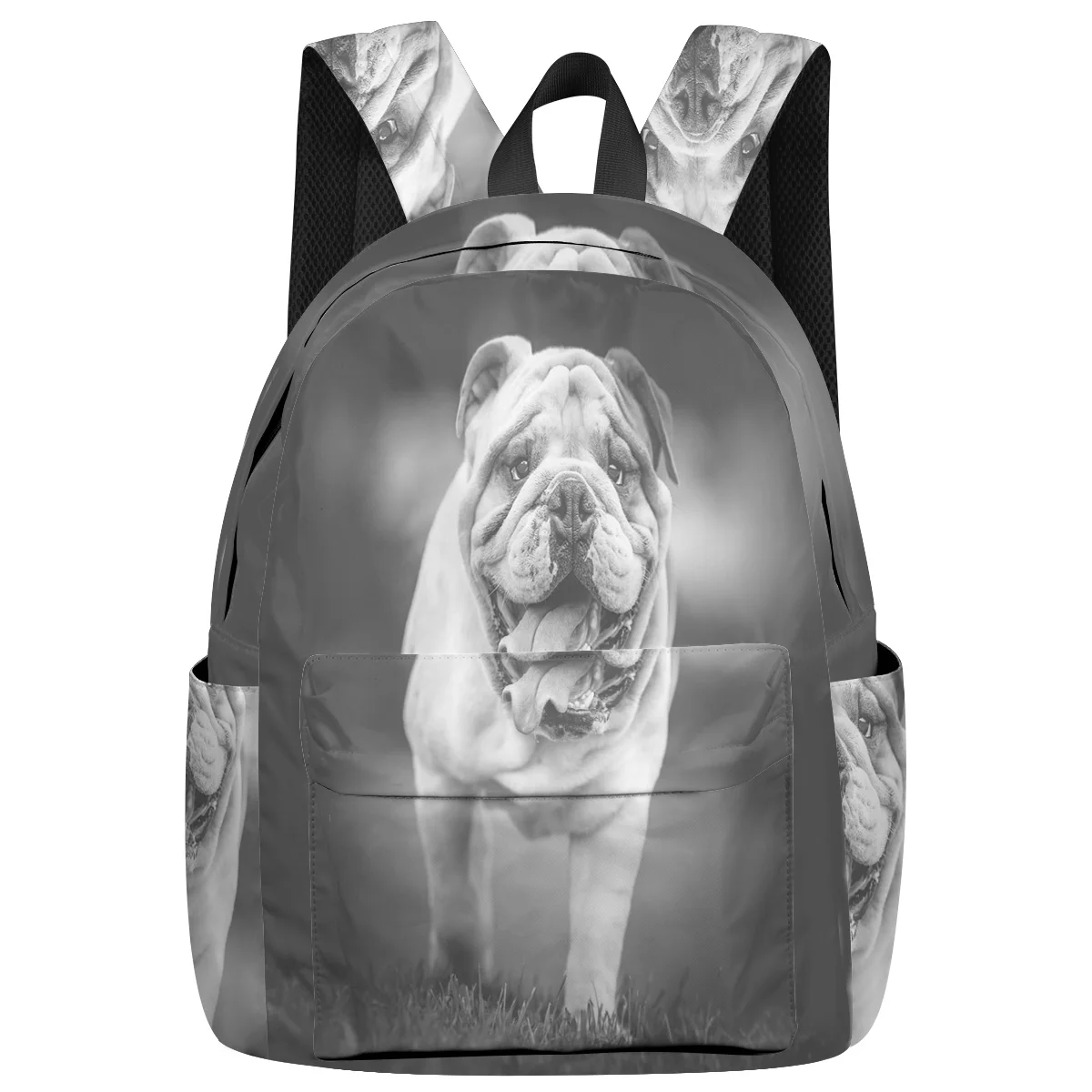 

WHEREISART Bull Terrier Backpacks Multipurpose Daypacks Soft And Comfortable College Backpacks Forefather'S Day College Students