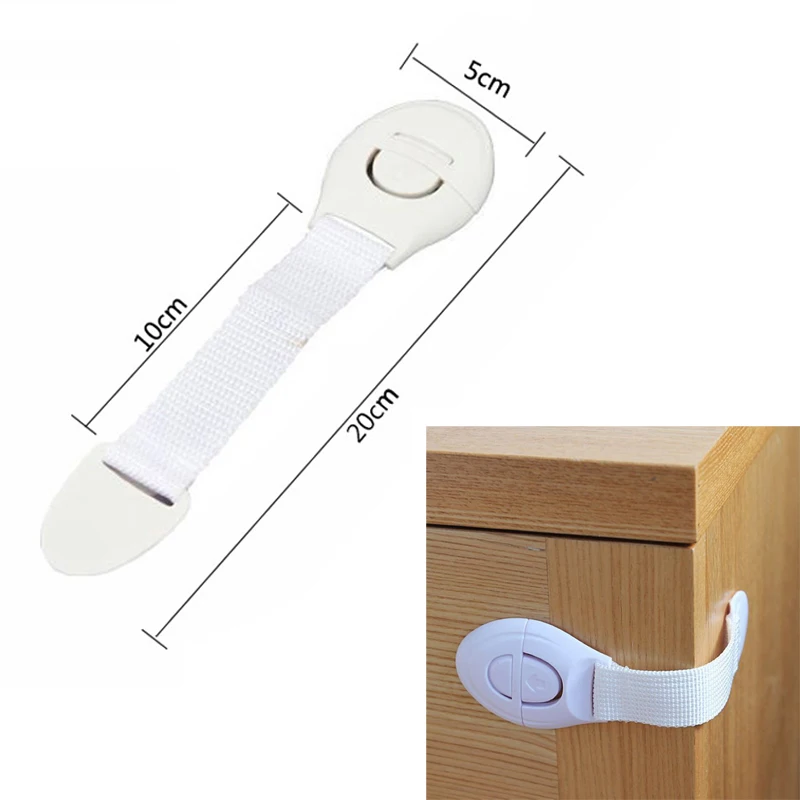 

QWZ 3/5/10Pcs/lot Baby Safety Protector Child Cabinet locking Plastic Lock Protection of Children Locking From Doors Drawers