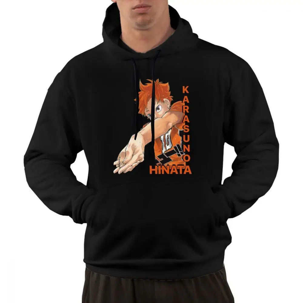 

Haikyuu Hoodie Men Harajuku Cotton Shoyo Hinata Karasuno Anime Manga Volleyball Hooded Pullover Autumn Sweatshirt With Pocket