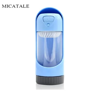 

MICATALE Dog Cat Water Bottle Travel Portable Drinking Bowls Activated Carbon Filter Bowl Pet Feeding Water Dispenser Bottle