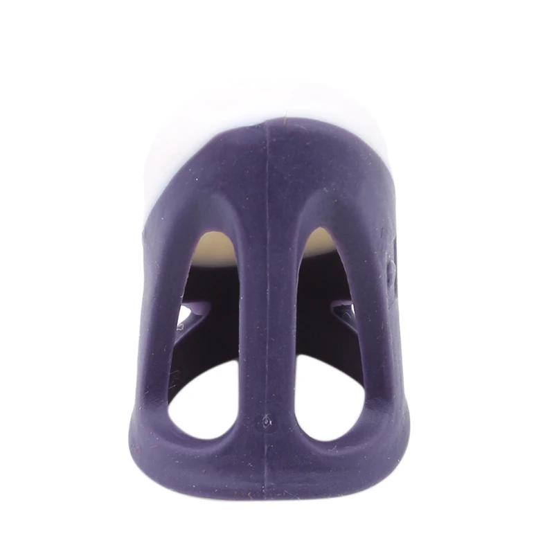 purple Новые удобные нескользящие наперсток бытовые силиконовые швейные инструменты DIY наперсток протектор для квилтинга аксессуары для рукоделия - Цвет: purple