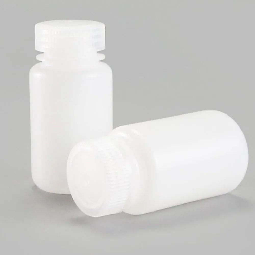 Chemical Reagent Bottle Experimental HDPE Bottle Laboratory Solid 8-500ml Leakproof Enzyme Free Generic Reagent Vials