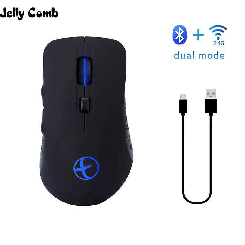 Bluetooth-мышь Jelly Comb аккумуляторная Бесшумная 2 4 ГГц два режима | Компьютеры и офис