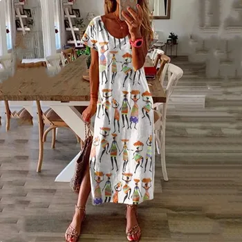 

2020 Women Casual Loose Dress Colors Summer Patchwork Boho Bow Camis Befree Maxi Dress Plus Sizes Big Large Dresses Robe Femme