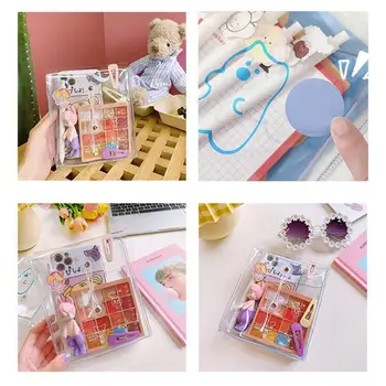

Multi-functional Thickened Transparent PVC Winding Bag Document Desk Organizer Storage V2G3