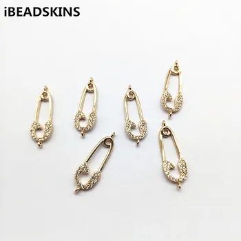 

New arrival! 30x10mm 50pcs Copper/Cubic Zirconia Connectors Oval for Earrings parts,Accessories Earrings hand Made Jewelry DIY