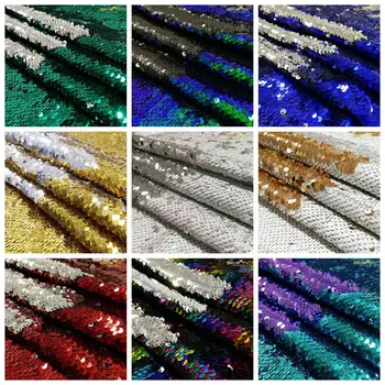 

Shiny Beauty Gold/Black/Pink Reversible Sequin Fabric for dress/Table cloth/runner/Wedding decoration/background material 0.5Y-C
