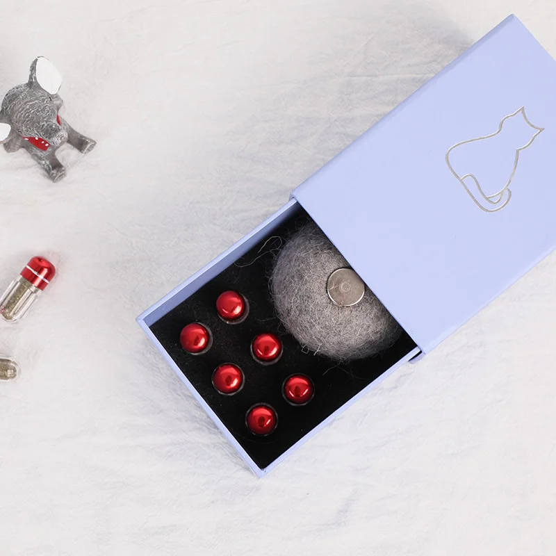 

Cat toy addiction tease cat stick cat Mint capsule wool ball training cat toy ball cat supplies